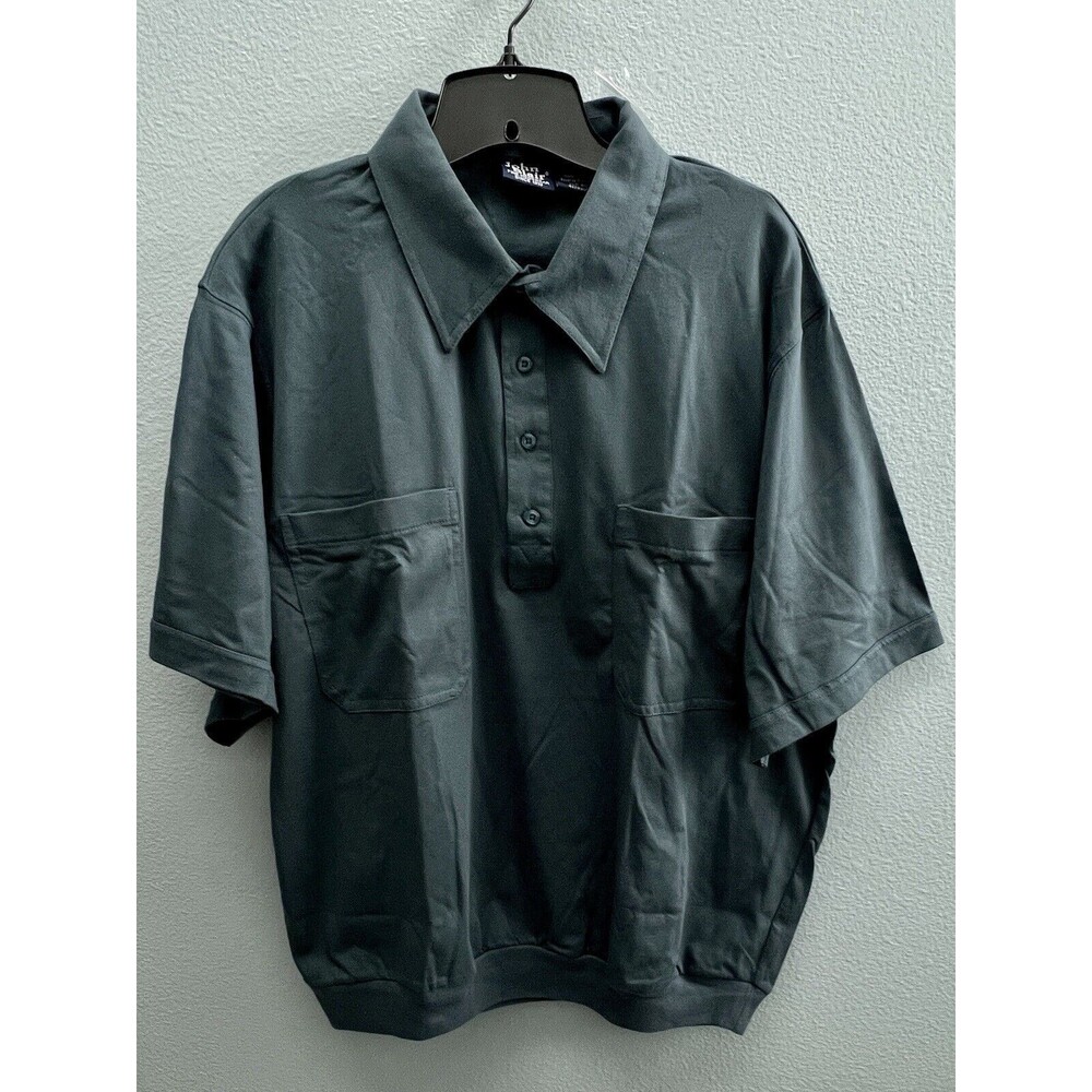 John Blair Men’s XLG-RG Short Sleeve Green Knit Shirt Vintage New